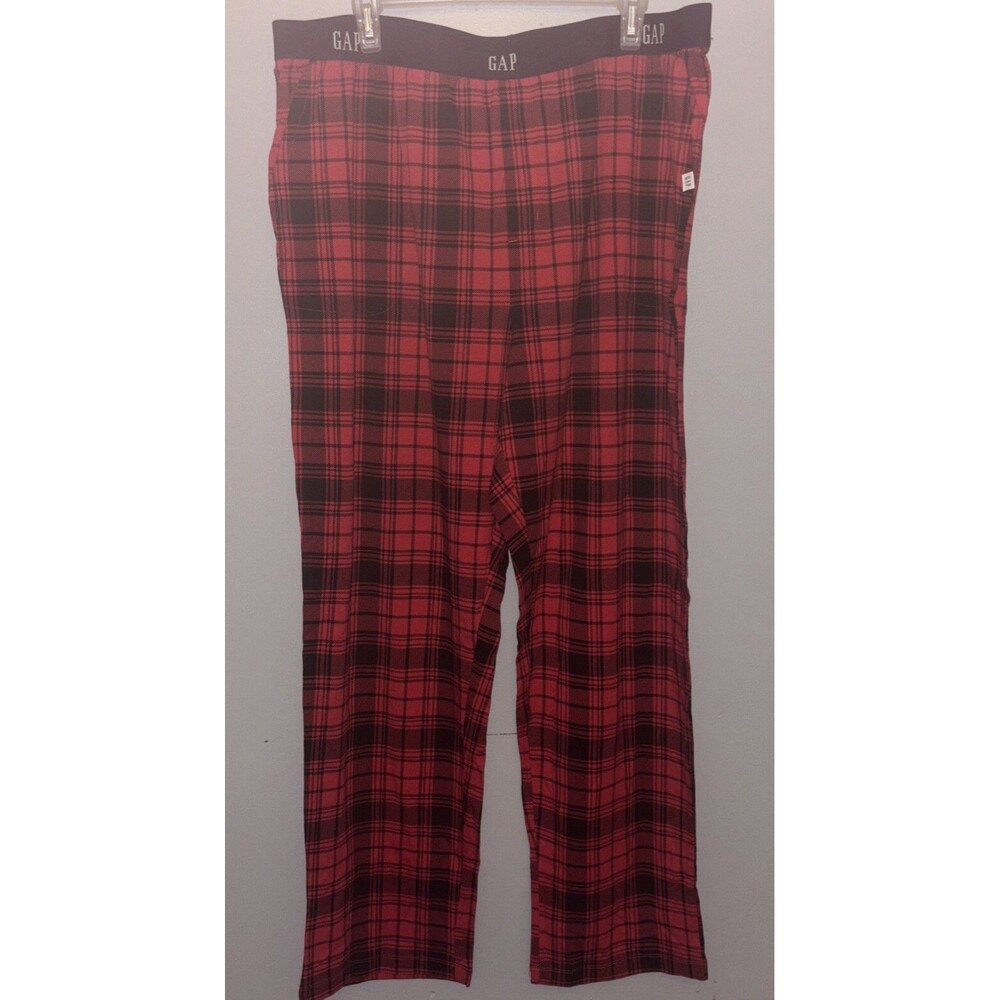 Gap Red Plaid Flannel Sleep Pant Lounge Pant Pajama Bottoms XL